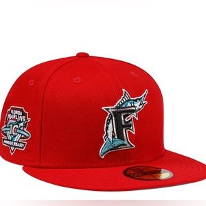 Florida Marlins MLB Fitted Hat 7 1/8